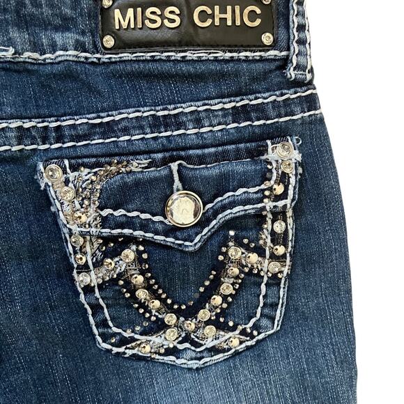 Miss Chic Jeans Blue Ankle Cropped Denim - Picture 6 of 12